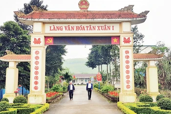 Thôn thông minh Tân Xuân 1, xã Cam Thành thuộc huyện nông thôn mới Cam Lộ.