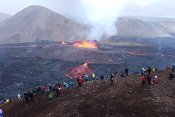 Bán đảo Reykjanes, nơi chứng kiến nhiều vụ núi lửa phun trào.