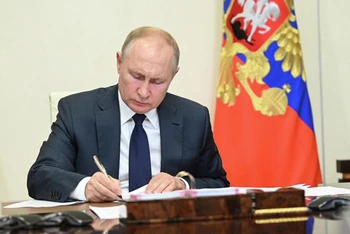 Tổng thống Nga Vladimir Putin. (Ảnh: RIA Novosti)