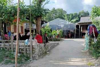 Ngôi nhà của gia đình có người tử vong do bệnh dại ở xã Lâm Thủy. (Ảnh: CTV)