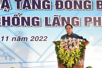 Thủ tướng Phạm Minh Chính phát động phong trào thi đua. (Ảnh: Trần Hải)