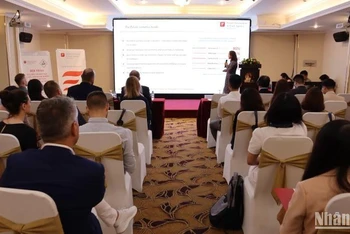 Quang cảnh hội thảo xúc tiến thương mại và kết nối doanh nghiệp Ba Lan-Việt Nam. 