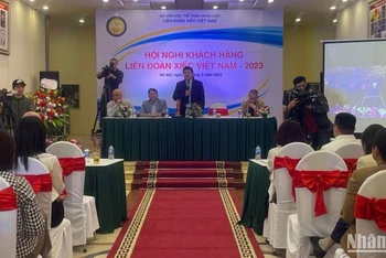 Toàn cảnh Hội nghị khách hàng năm 2023 của Liên đoàn Xiếc Việt Nam. 