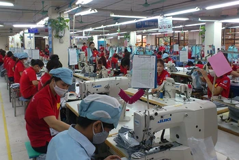 Sản xuất hàng dệt may tại Tổng công ty May 10.