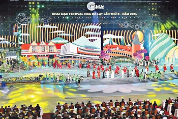 Lễ khai mạc Festival Hoa Đà Lạt lần thứ 10.