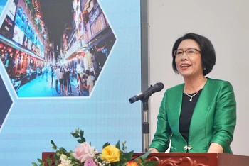 Viện trưởng CIEM Trần Thị Hồng Minh phát biểu tại hội thảo