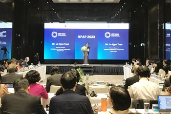 Toàn cảnh hội nghị Nhóm công tác triển khai Chương trình NPAP Việt Nam.
