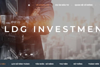 Trang web Công ty CP Đầu tư LDG