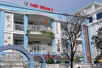 Trường Mầm non chất lượng cao Kỳ Bá Fairy Dream 2 tại phường Kỳ Bá, thành phố Thái Bình. (Ảnh: TTXVN)