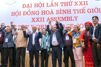 Đại hội lần thứ 22 Hội đồng Hòa bình thế giới diễn ra thành công tại Việt Nam. (Ảnh VUFO)