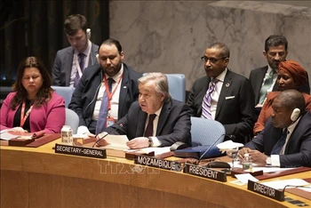 Tổng Thư ký Liên hợp quốc (LHQ) Antonio Guterres ngày 28/3/2023 đã tái khẳng định sự đoàn kết của tổ chức này với châu Phi trong cuộc chiến chống khủng bố. (Ảnh: TTTXVN)