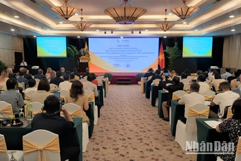 Quang cảnh Hội thảo "Hợp tác kinh tế song phương Việt Nam và Flanders, Vương quốc Bỉ về xây dựng thành phố bền vững, thích ứng điều kiện khí hậu".