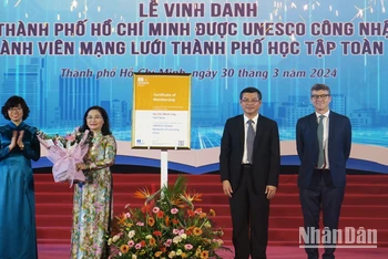 Thành phố Hồ Chí Minh được UNESCO công nhận thành viên Mạng lưới học tập toàn cầu
