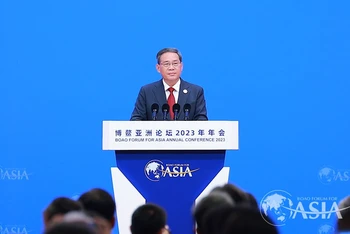 Thủ tướng Trung Quốc Lý Cường phát biểu tại Diễn đàn. (Ảnh: boaoforum.org)