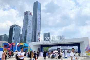 Hội chợ triển lãm quốc tế công nghiệp Big Data tại Trung Quốc. (Ảnh: HỮU HƯNG)