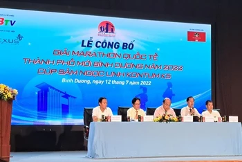 Công bố Giải Marathon quốc tế Thành phố mới Bình Dương năm 2022-Cúp Sâm Ngọc Linh KonTum K5.