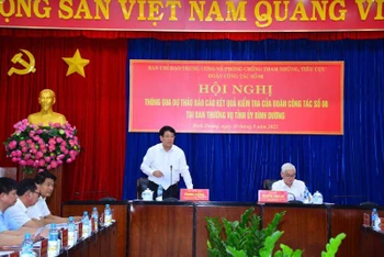 Đại tướng Lương Cường phát biểu ý kiến kết luận tại hội nghị.