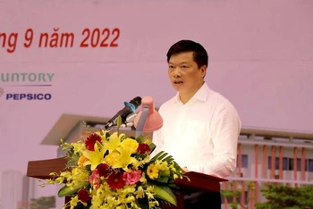 Phó Chủ tịch Ủy ban nhân dân tỉnh Bắc Ninh Đào Quang Khải phát biểu tại lễ phát động.