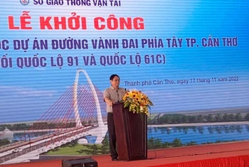 Thủ tướng Phạm Minh Chính phát biểu tại buổi lễ. 