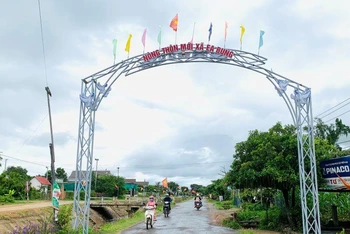 Diện mạo nông thôn mới xã biên giới Ea Bung, huyện Ea Súp ngày càng khởi sắc. 