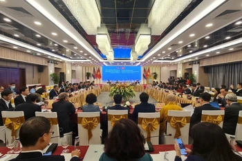 Hội thảo trao đổi kinh nghiệm giữa Quốc hội Việt Nam và Nghị viện Campuchia.