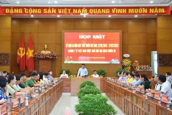 Quang cảnh buổi họp mặt kỷ niệm Ngày Thầy thuốc Việt Nam tại Đồng Tháp.