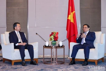 Thủ tướng Phạm Minh Chính tiếp Phó Hội trưởng Hội Hữu nghị Đối ngoại Nhân dân Trung Quốc Viên Mẫn Đạo.