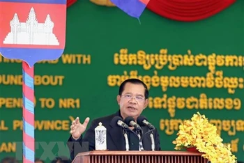 Thủ tướng Chính phủ Hoàng gia Campuchia Samdech Techo Hun Sen. (Ảnh: Kyodo/TTXVN)