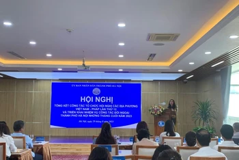 Thứ trưởng Ngoại giao Lê Thị Thu Hằng đánh giá cao kết quả triển khai công tác đối ngoại của thành phố Hà Nội trong 8 tháng năm 2023.
