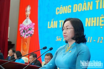 Phó Chủ tịch Tổng Liên đoàn Lao động Việt Nam Thái Thu Xương.