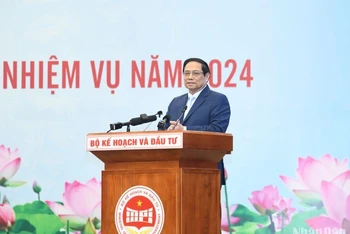 Thủ tướng Phạm Minh Chính phát biểu ý kiến chỉ đạo Hội nghị.