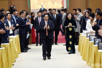 Thủ tướng Chính phủ Phạm Minh Chính tới dự Hội nghị.