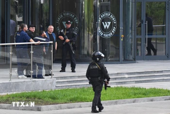 Cảnh sát Nga. (Ảnh: AFP/TTXVN)