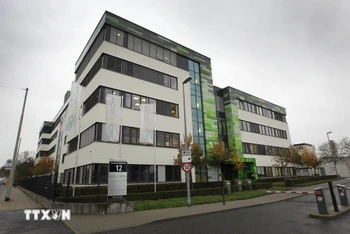 Trụ sở Công ty dược BioNTech tại Mainz, miền Tây Đức. (Ảnh: AFP/TTXVN)