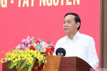 Phó Trưởng Ban Nội chính Trung ương Nguyễn Thanh Hải phát biểu tại Hội nghị.