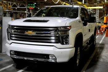 Xe Chevrolet tại nhà máy của General Motors tại Flint, bang Michigan, Mỹ, ngày 5/2/2019. (Ảnh: Reuters)