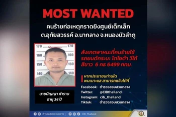 Thủ phạm là Panya Khamrap, một cựu sĩ quan cảnh sát 34 tuổi.