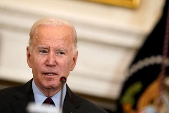 Tổng thống Mỹ Joe Biden. (Ảnh: Reuters)