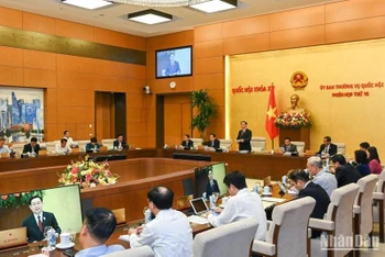 Quang cảnh Phiên họp thứ 16 của Ủy ban Thường vụ Quốc hội ngày 10/10/2022. (Ảnh: DUY LINH)
