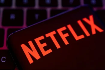 Biểu trưng của Công ty cung cấp dịch vụ truyền hình trực tuyến Netflix. (Ảnh: Reuters)