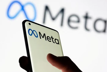 Biểu trưng của Tập đoàn Meta. (Ảnh: Reuters)