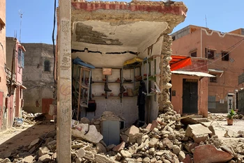 [Ảnh] Nỗ lực tìm kiếm người sống sót sau động đất tại Maroc