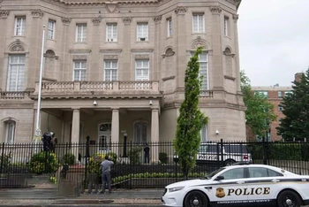 Đại sứ quán Cuba ở thủ đô Washington, D.C., Mỹ. (Ảnh: AFP/TTXVN)