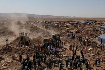 Huyện Zinda Jan, tỉnh Herat là địa phương chịu ảnh hưởng nặng nề bởi trận động đất ngày 7/10/2023. (Ảnh: Reuters)
