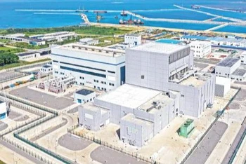 Nhà máy điện hạt nhân sử dụng lò phản ứng làm mát bằng khí nhiệt độ cao (HTGR) Shidaowan. (Ảnh: wfcmw.cn)