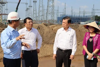 Lãnh đạo tỉnh Đồng Nai thị sát công trường Dự án nhiệt điện Nhơn Trạch 3, 4.