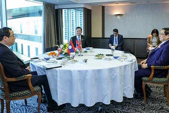 Thủ tướng Chính phủ Phạm Minh Chính có cuộc Ăn sáng làm việc với Thủ tướng CHDCND Lào Sonexay Siphandone và Thủ tướng Vương quốc Campuchia Hun Manet.