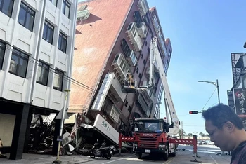 Trận động đất ở Đài Loan (Trung Quốc). (Ảnh: huanqiu.com)