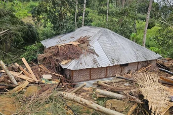 Sạt lở tại Maip Mulitaka, tỉnh Enga, Papua New Guinea, ngày 24/5/2024. (Ảnh: Reuters)