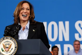 Phó Tổng thống Kamala Harris - ứng cử viên tổng thống của đảng Dân chủ trong cuộc bầu cử năm 2024. (Ảnh: Reuters)